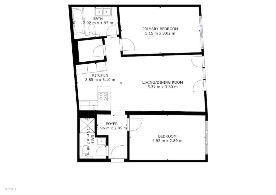 Apartment 2bedroom + 2bathroom With Garage In Lux